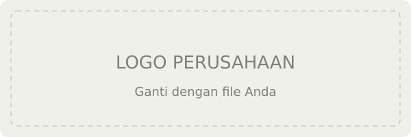 Tempat logo perusahaan — placeholder untuk diganti